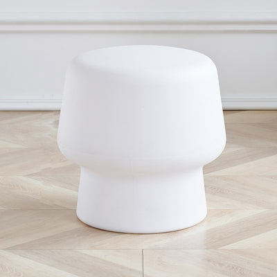 Zeitgenössischer kreativer runder Kunststoffhocker für Schlafzimmer- und Wohnzimmer-Sitzgelegenheiten 