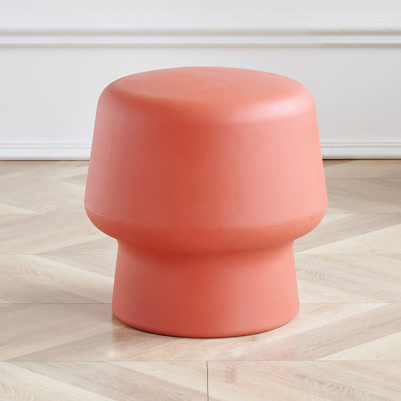 Zeitgenössischer kreativer runder Kunststoffhocker für Schlafzimmer- und Wohnzimmer-Sitzgelegenheiten 