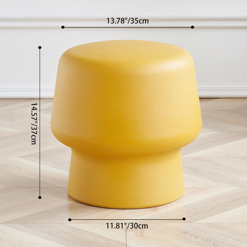 Zeitgenössischer kreativer runder Kunststoffhocker für Schlafzimmer- und Wohnzimmer-Sitzgelegenheiten 