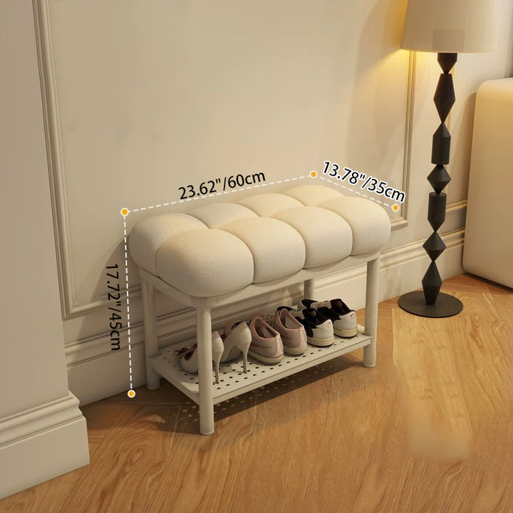 Banc rectangulaire en fer et laine d&