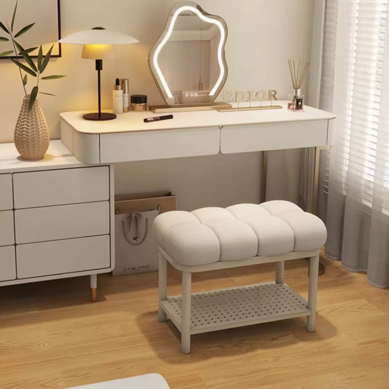 Banc rectangulaire en fer et laine d&
