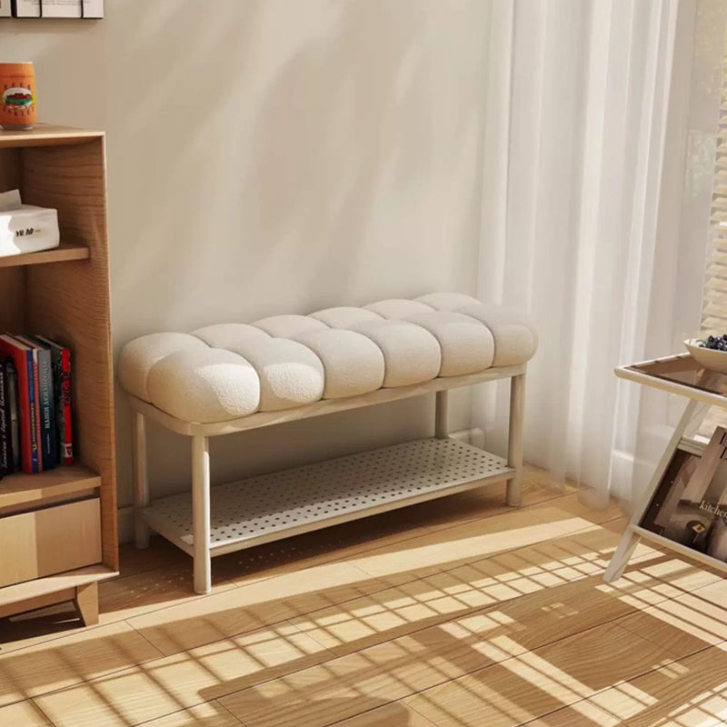 Banc rectangulaire en fer et laine d&