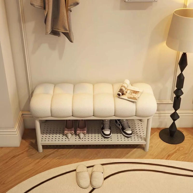 Banc rectangulaire en fer et laine d&