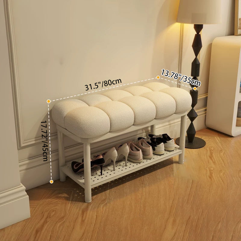 Banc rectangulaire en fer et laine d&