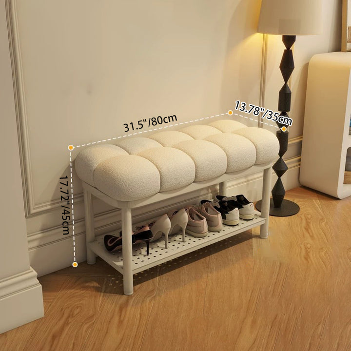 Banc rectangulaire en fer et laine d&