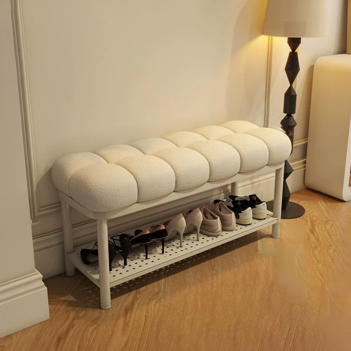 Banc rectangulaire en fer et laine d&
