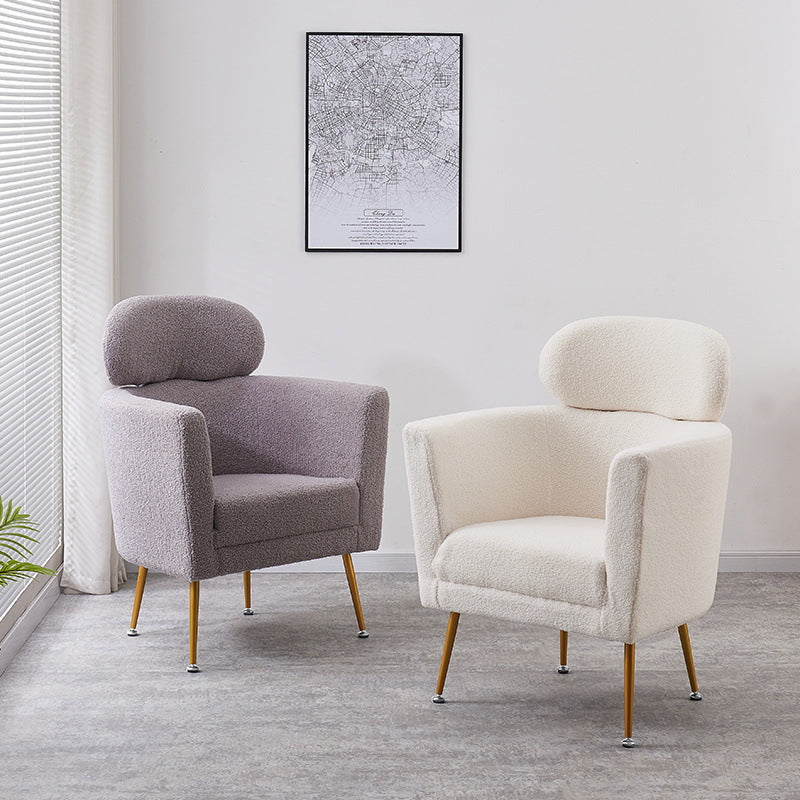 Zeitgenössisches nordisches Lammwoll-Sofa mit ergonomischem Design für Schlafzimmer, Wohnzimmer 