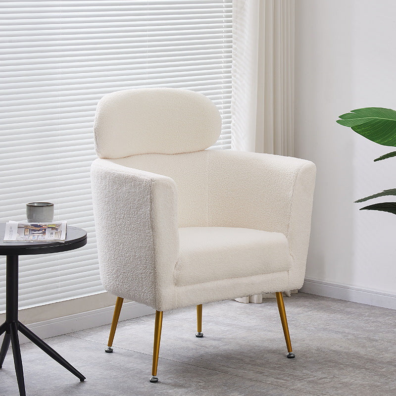Zeitgenössisches nordisches Lammwoll-Sofa mit ergonomischem Design für Schlafzimmer, Wohnzimmer 