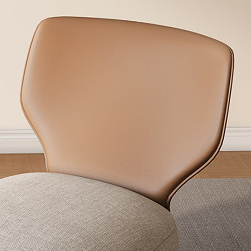 Canapé carré contemporain nordique en bois, coton lin et cuir PU pour chambre et salon 