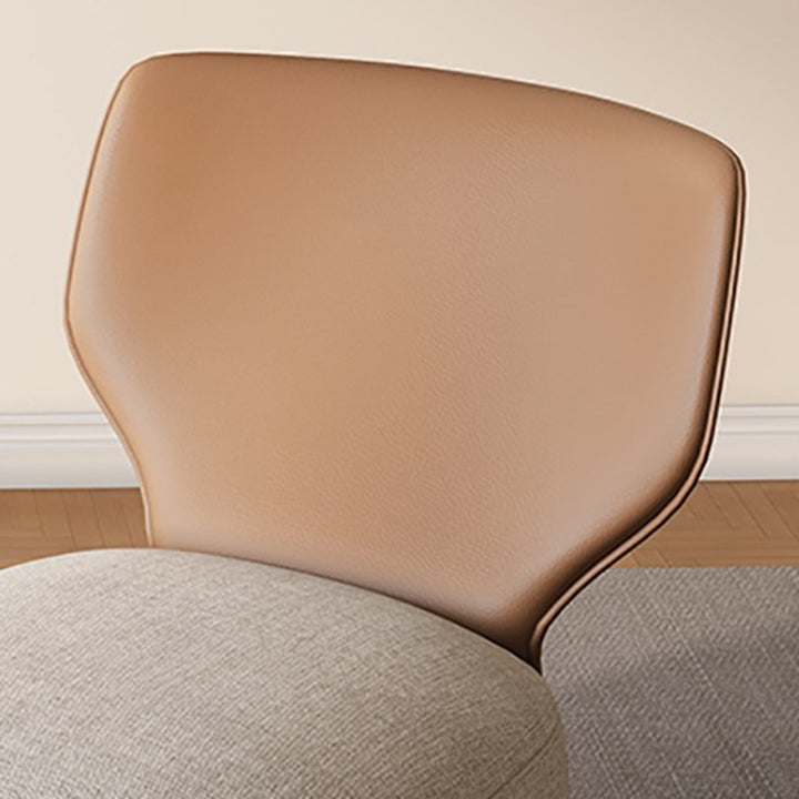 Canapé carré contemporain nordique en bois, coton lin et cuir PU pour chambre et salon 