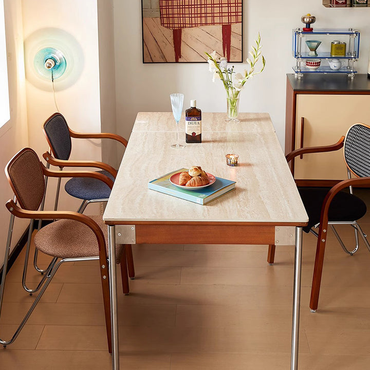 ヴィンテージオーダーチェアー 伝統的なヴィンテージアイアンウッド＆ファブリックの曲線