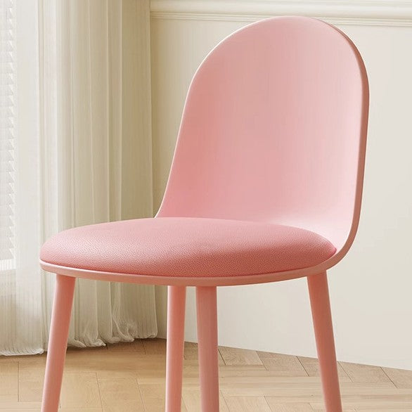 Chaise de salle à manger moderne minimaliste en velours, cuir Napa et plastique avec design ergonomique pour chambre, salon et cuisine 