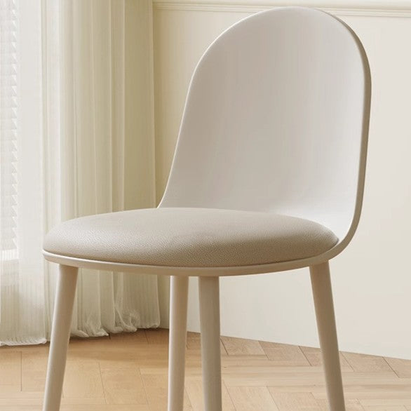 Chaise de salle à manger moderne minimaliste en velours, cuir Napa et plastique avec design ergonomique pour chambre, salon et cuisine 