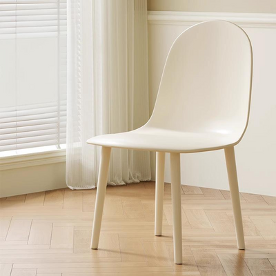 Chaise de salle à manger moderne minimaliste en velours, cuir Napa et plastique avec design ergonomique pour chambre, salon et cuisine 