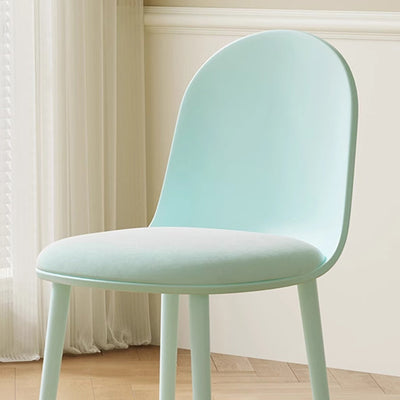 Chaise de salle à manger moderne minimaliste en velours, cuir Napa et plastique avec design ergonomique pour chambre, salon et cuisine 