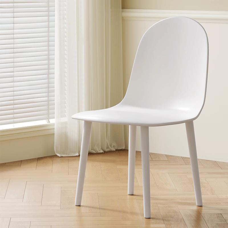 Chaise de salle à manger moderne minimaliste en velours, cuir Napa et plastique avec design ergonomique pour chambre, salon et cuisine 