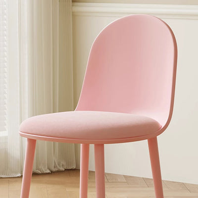 Chaise de salle à manger moderne minimaliste en velours, cuir Napa et plastique avec design ergonomique pour chambre, salon et cuisine 