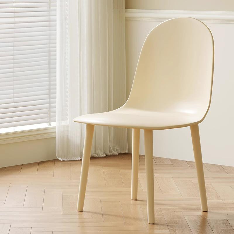 Chaise de salle à manger moderne minimaliste en velours, cuir Napa et plastique avec design ergonomique pour chambre, salon et cuisine 
