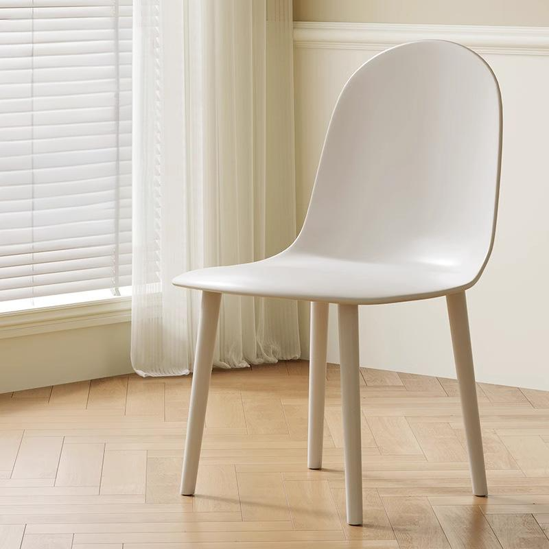 Chaise de salle à manger moderne minimaliste en velours, cuir Napa et plastique avec design ergonomique pour chambre, salon et cuisine 