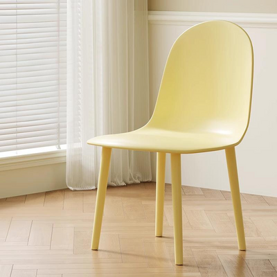 Chaise de salle à manger moderne minimaliste en velours, cuir Napa et plastique avec design ergonomique pour chambre, salon et cuisine 