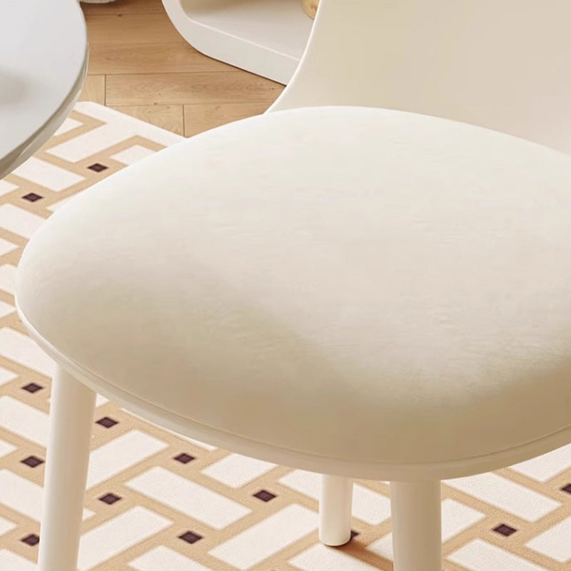 Chaise de salle à manger moderne minimaliste en velours, cuir Napa et plastique avec design ergonomique pour chambre, salon et cuisine 