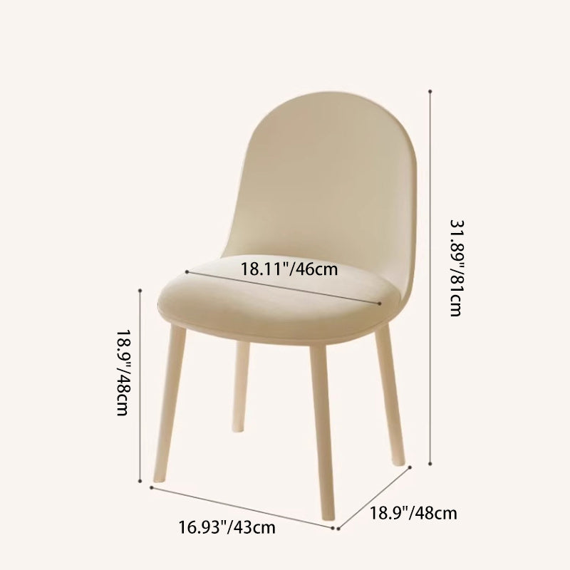 Chaise de salle à manger moderne minimaliste en velours, cuir Napa et plastique avec design ergonomique pour chambre, salon et cuisine 