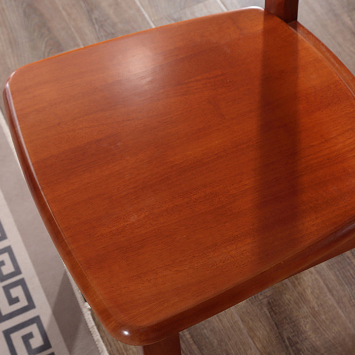 Modern Minimalist Solid Wood Square Dining Chair For Bedroom, Living Room &amp; Dining Room