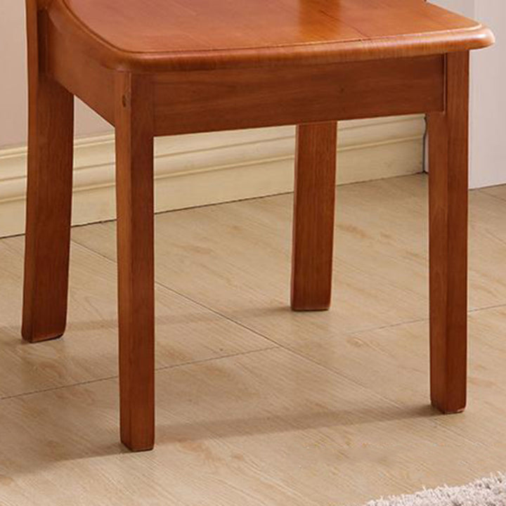 Modern Minimalist Solid Wood Square Dining Chair For Bedroom, Living Room &amp; Dining Room