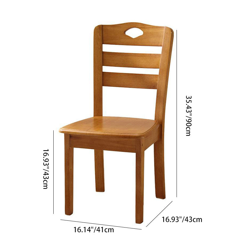 Modern Minimalist Solid Wood Square Dining Chair For Bedroom, Living Room &amp; Dining Room