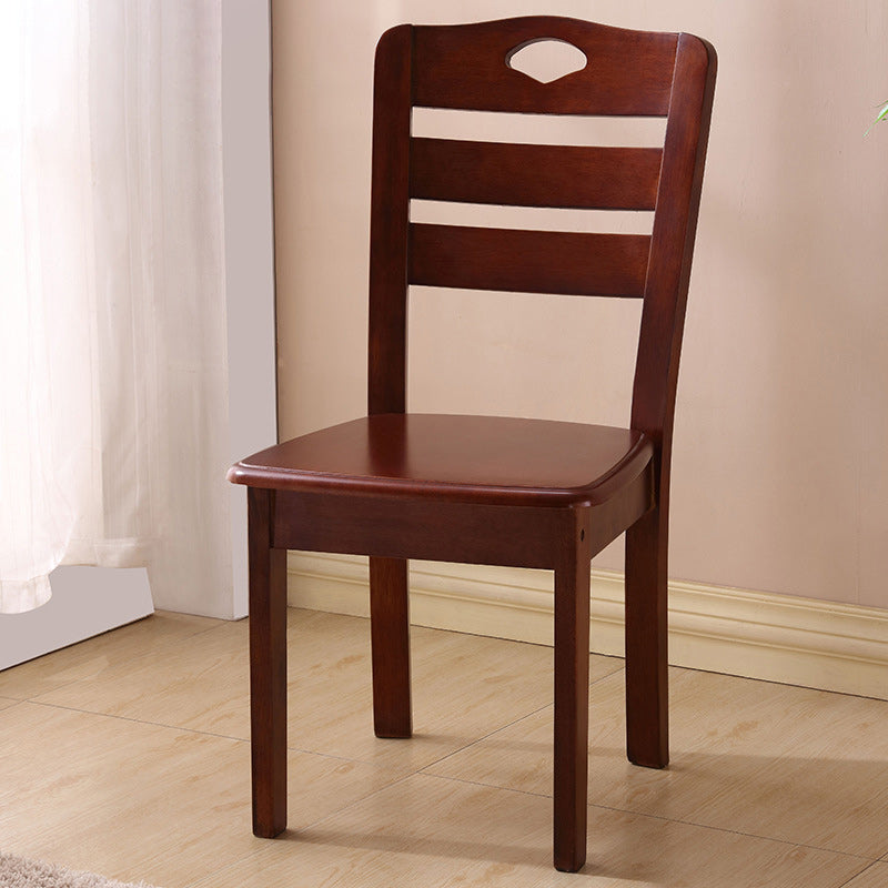 Modern Minimalist Solid Wood Square Dining Chair For Bedroom, Living Room &amp; Dining Room