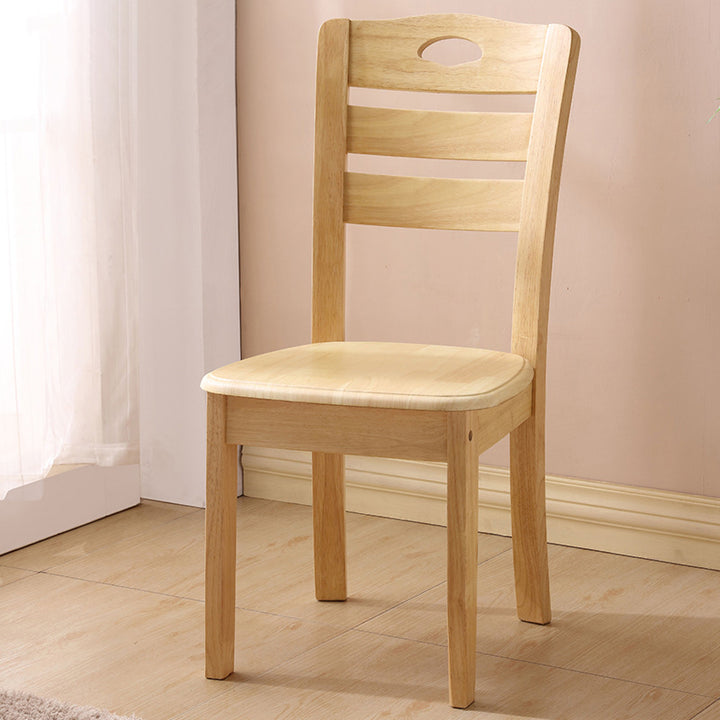 Modern Minimalist Solid Wood Square Dining Chair For Bedroom, Living Room &amp; Dining Room