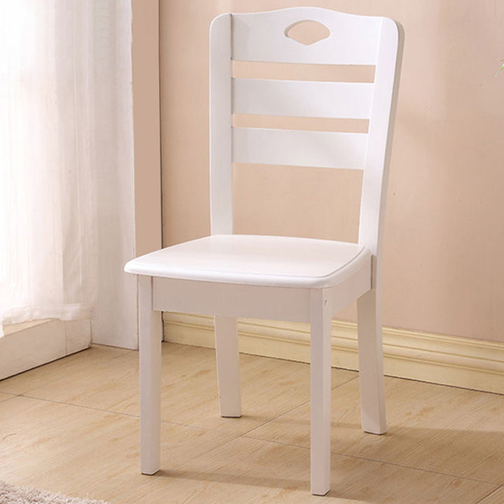 Modern Minimalist Solid Wood Square Dining Chair For Bedroom, Living Room &amp; Dining Room