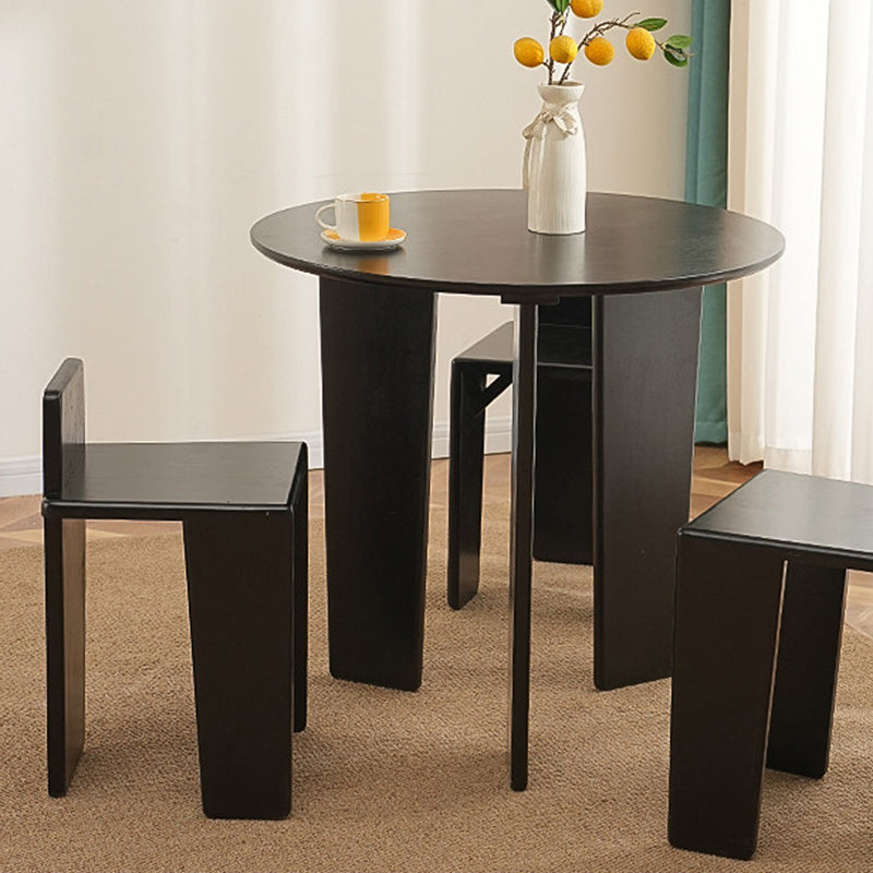 Traditioneller französischer quadratischer niedriger Hocker aus Massivholz für Schlafzimmer, Wohnzimmer &amp; Esszimmer 