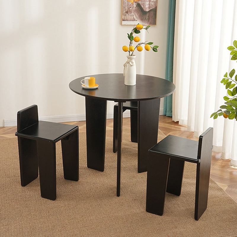 Traditioneller französischer quadratischer niedriger Hocker aus Massivholz für Schlafzimmer, Wohnzimmer &amp; Esszimmer 