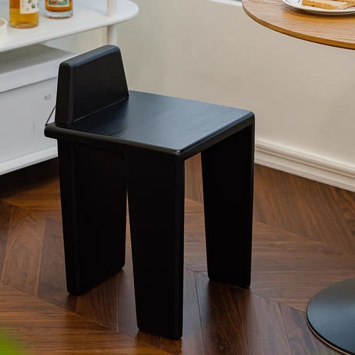 Traditional French Solid Wood Square Low Stool For Bedroom, Living Room &amp; Dining Room