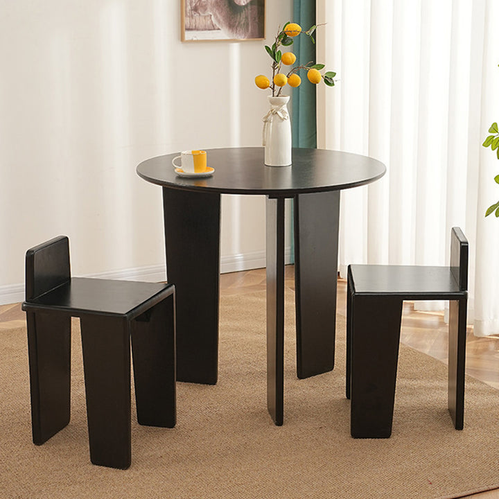 Traditioneller französischer quadratischer niedriger Hocker aus Massivholz für Schlafzimmer, Wohnzimmer &amp; Esszimmer 