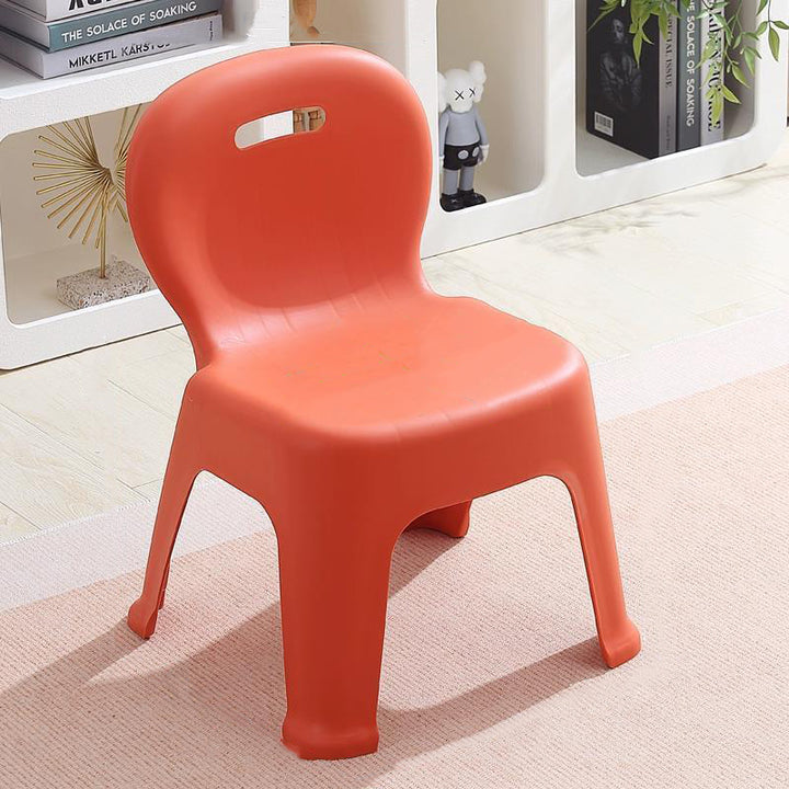 Tabouret bas empilable pour enfants en PP plastique, forme d&