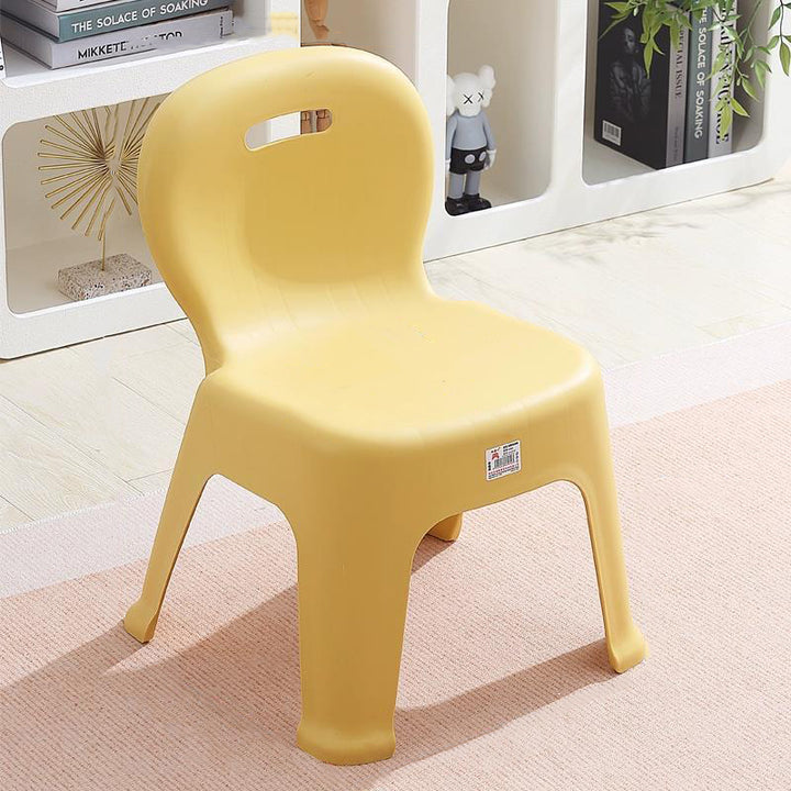 Tabouret bas empilable pour enfants en PP plastique, forme d&