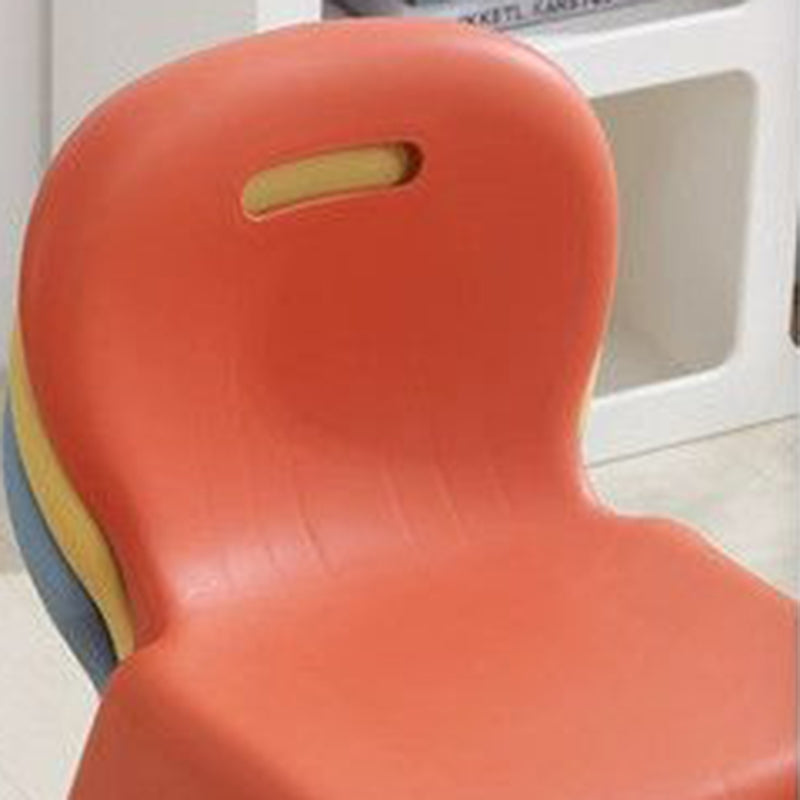Tabouret bas empilable pour enfants en PP plastique, forme d&