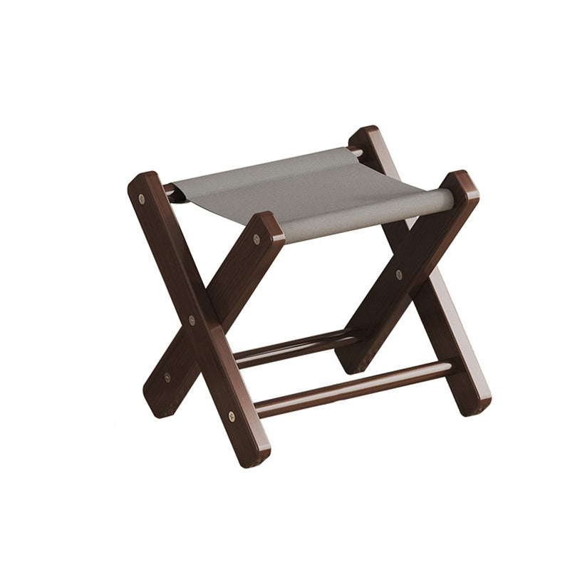 Modern Minimalist X-Shaped Nan Bamboo Oxford Fabric Folding Chair