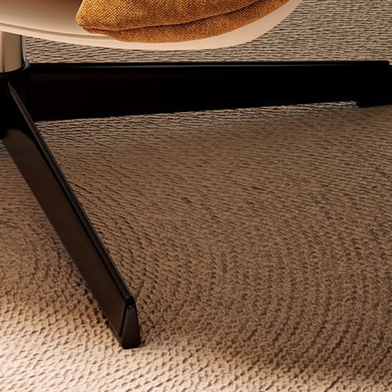 Contemporáneo Escandinavo Ventilador Levantable En Forma de Abanico Hierro PU Cuero Grano de Arroz Felpa Esponja Algodón Desmontable Silla de Acento Respaldo Sin Brazos Para Sala de Estar 