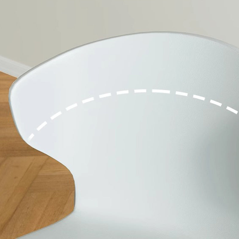 Moderner minimalistischer geometrischer PP-Kunststoff stapelbarer Esszimmerstuhl Rückenlehne ohne Armlehnen für Esszimmer 