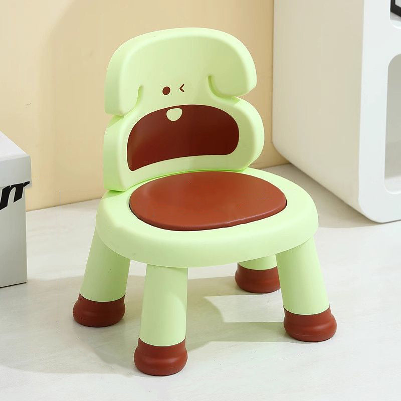 Moderner Art Deco Cartoon Hund-förmiger PP Kunststoff Kinderhocker Rückenlehne ohne Armlehnen für Wohnzimmer 