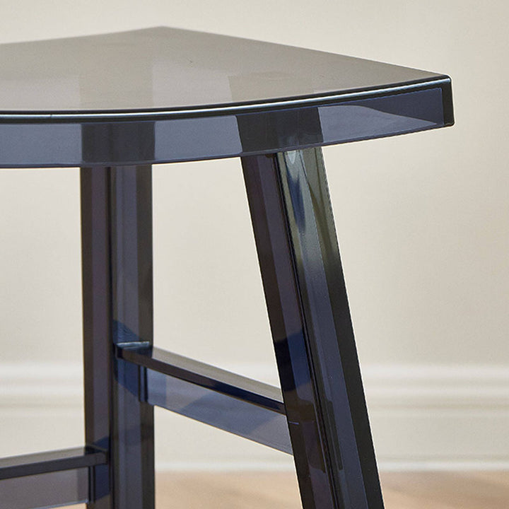 Modern Minimalist Rectangular PC Plastic Low Stool Backless Armless For Hallway &amp; Entryway