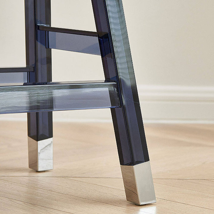 Modern Minimalist Rectangular PC Plastic Low Stool Backless Armless For Hallway &amp; Entryway