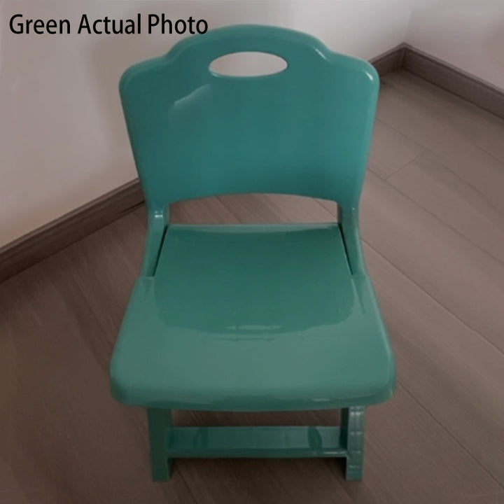 Chaise pliante pour enfants en plastique PP, moderne, minimaliste, rectangulaire incurvée, sans dossier ni accoudoirs, pour salon et bureau 