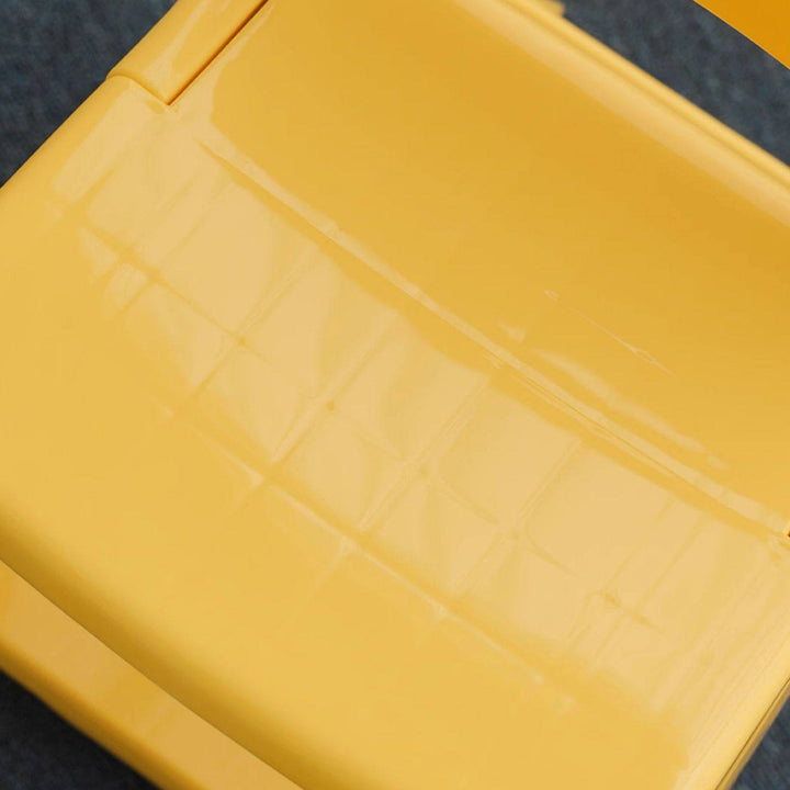 Chaise pliante pour enfants en plastique PP, moderne, minimaliste, rectangulaire incurvée, sans dossier ni accoudoirs, pour salon et bureau 