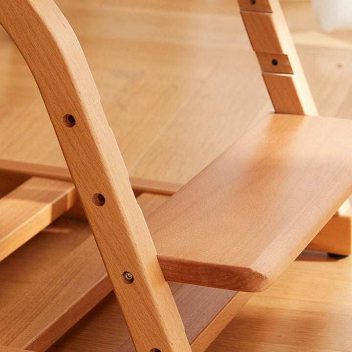 Chaise de bureau ergonomique pour enfants, moderne et minimaliste, triangulaire, en bois de hêtre massif, contreplaqué, cuir silicone, réglable, sans accoudoirs, avec dossier pour l’étude 