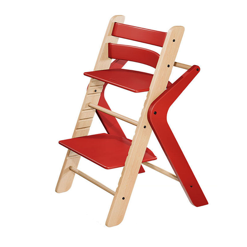 Contemporary Creative Geometric Beech Wood Solid Wood Plywood Adjustable Kids Dining Chair Backrest Armless For Dining Room