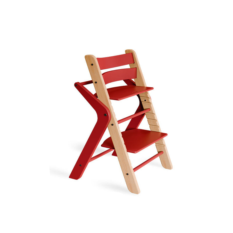 Contemporary Creative Geometric Beech Wood Solid Wood Plywood Adjustable Kids Dining Chair Backrest Armless For Dining Room